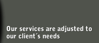 Our services are adjusted to our client´s needs
